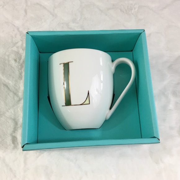 NIB Kate Spade It’s Personal “L” Mug